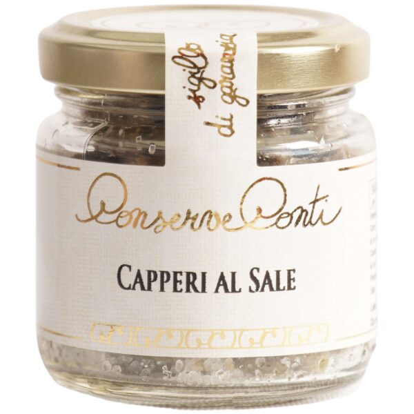 Salted Capers 12 Jars of ml. 106 sicilian artisan production